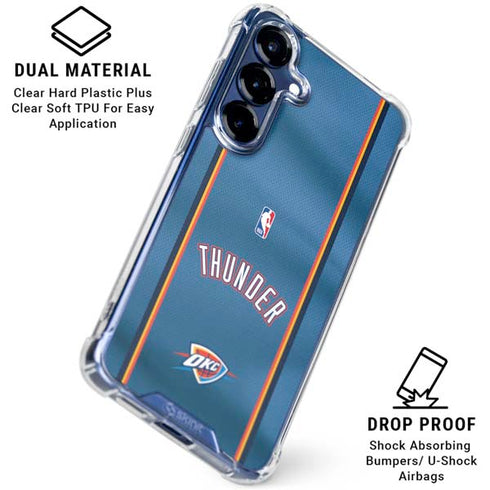 NBA Oklahoma City Thunder Jersey Galaxy S25 Clear Case